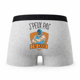Caleçon Catch - Humour Boxer Gris Idée Cadeau Passion