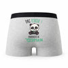 Caleçon Germain Pas Touche Panda - Humour Boxer Gris Idée Cadeau