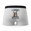 Caleçon Le Chaudronnier Panda Grain - Humour Boxer Gris Idée Cadeau