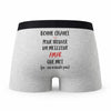 Caleçon Amar ça n'existe Pas Homme - Humour Boxer Gris Idée Cadeau