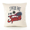 Housse de Coussin Premium Squash Version Blanc - Coton Canvas Fairtrade Beige Idée Cadeau Décoration Canapé