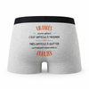 Caleçon Un Fares Aussi Génial - Humour Boxer Gris Idée Cadeau