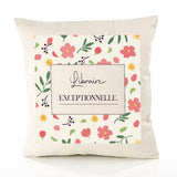 Housse de Coussin Femme Libraire exceptionnelle Motif Floral déco Salon canapé Chambre Cadeau Femme Anniversaire noël Coussin décoratif Motif Floral