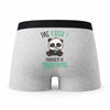 Caleçon Mathys Pas Touche Panda - Humour Boxer Gris Idée Cadeau