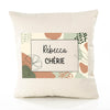 Housse de Coussin Femme Rebecca Chérie Design Graphique déco Salon canapé Chambre Cadeau Femme Anniversaire noël Coussin décoratif Motif Floral
