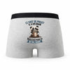Caleçon Le Chef De Projet Panda Grain - Humour Boxer Gris Idée Cadeau