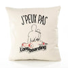 Housse de Coussin Premium Longboard Version Blanc - Coton Canvas Fairtrade Beige Idée Cadeau Décoration Canapé 40x40