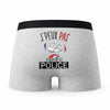 Caleçon Police - Humour Boxer Gris Idée Cadeau Passion