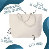 Sac de plage avec anse corde Planetee