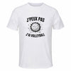 Maillot de Sport Homme Volleyball J'peux Pas - T-Shirt Respirant Polyester Manches Courtes - Cadeau Sportif Anniversaire Noël Fête des Pères
