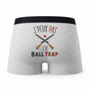 Caleçon Ball Trap - Humour Boxer Gris Idée Cadeau Passion
