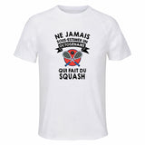 Maillot de Sport Homme Squash Copie 4 Octogenaire - T-Shirt Respirant Polyester Manches Courtes - Cadeau Sportif Anniversaire Noël Fête des Pères