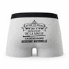 Caleçon Assistant Maternelle Ministère de la Magie - Humour Boxer Gris Idée Cadeau