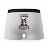 Caleçon Le Bassiste Panda Grain - Humour Boxer Gris Idée Cadeau