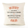 Housse de Coussin Premium Un Giuseppe Aussi génial - Coton Canvas Fairtrade Beige Idée Cadeau Décoration Canapé
