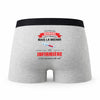 Caleçon Maman Infirmiere - Humour Boxer Gris Idée Cadeau Fête des Pères