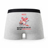 Caleçon Milo Maître du Feu et de la Chipolata - Humour Boxer Gris Cadeau