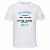 Maillot de Sport Homme pour Un Gymnaste Formidable Blanc - T-Shirt Respirant Polyester Manches Courtes - Cadeau Sportif Anniversaire Noël Fête des Pères