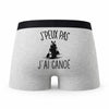 Caleçon Canoe - Humour Boxer Gris Idée Cadeau Passion