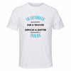 Maillot de Sport Homme pour Un Depanneur Formidable Blanc - T-Shirt Respirant Polyester Manches Courtes - Cadeau Sportif Anniversaire Noël Fête des Pères