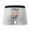 Caleçon VTT - Humour Boxer Gris Idée Cadeau Passion