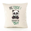 Housse de Coussin Premium Guy Pas Touche Panda - Coton Canvas Fairtrade Beige Idée Cadeau Décoration Canapé 40x40