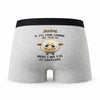 Caleçon Jerome Agneau - Humour Boxer Gris Idée Cadeau
