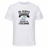 Maillot de Sport Homme Escrime Septuagenaire - T-Shirt Respirant Polyester Manches Courtes - Cadeau Sportif Anniversaire Noël Fête des Pères