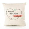 Housse de Coussin Premium Aide-Soignante irremplaçable - Coton Canvas Fairtrade Beige Idée Cadeau Décoration Canapé