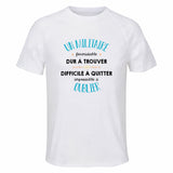 Maillot de Sport Homme pour Un Militaire Formidable Blanc - T-Shirt Respirant Polyester Manches Courtes - Cadeau Sportif Anniversaire Noël Fête des Pères