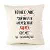 Housse de Coussin Premium Andréa ça n'existe Pas Homme - Coton Canvas Fairtrade Beige Idée Cadeau Décoration Canapé