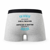 Caleçon Un Boxeur Formidable - Humour Boxer Gris Idée Cadeau