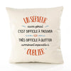 Housse de Coussin Premium Un Serveur Aussi génial - Coton Canvas Fairtrade Beige Idée Cadeau Décoration Canapé