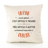 Housse de Coussin Premium Un Ryan Aussi génial - Coton Canvas Fairtrade Beige Idée Cadeau Décoration Canapé