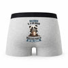 Caleçon Maximin Panda Grain - Humour Boxer Gris Idée Cadeau