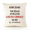 Housse de Coussin Premium Gardien d'immeuble ça n'existe Pas Homme - Coton Canvas Fairtrade Beige Idée Cadeau Décoration Canapé