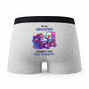 Caleçon Christopher Atteindre Le Frigo sans Transpirer - Humour Boxer Gris Cadeau