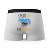 Caleçon Randonnee - Humour Boxer Gris Idée Cadeau Passion