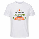 Maillot de Sport Homme Meilleur Urologue Super Pouvoir Cadeau Anniversaire Noël Fête des Pères T-Shirt Respirant Polyester