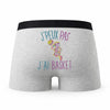 Caleçon Basketball - Humour Boxer Gris Idée Cadeau Passion