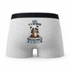 Caleçon Noel Panda Grain - Humour Boxer Gris Idée Cadeau