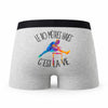 Caleçon 110 Metres Haies - Humour Boxer Gris Passion Idée Cadeau