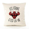 Housse de Coussin Premium férias - Coton Canvas Fairtrade Beige Idée Cadeau Décoration Canapé
