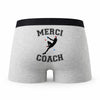 Caleçon Merci Escalade - Humour Boxer Gris Passion Sport Idée Cadeau