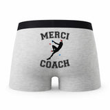 Caleçon Merci Escalade - Humour Boxer Gris Passion Sport Idée Cadeau
