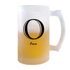 Verre à Bière Owen Lettre Chic | Chope de Bière Pinte | Idée Cadeau Prénom Anniversaire Papa Collègue Départ Retraite Noël