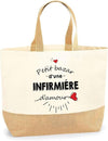 Sac Jute Bazar Infirmière d'Amour