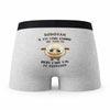 Caleçon Donovan Agneau - Humour Boxer Gris Idée Cadeau