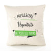 Housse de Coussin Premium Urgentiste Meilleure Temps Femme - Coton Canvas Fairtrade Beige Idée Cadeau Décoration Canapé