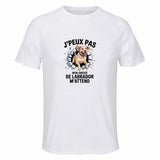 Maillot de Sport Homme Labrador J'peux Pas - T-Shirt Respirant Polyester Manches Courtes - Cadeau Sportif Anniversaire Noël Fête des Pères